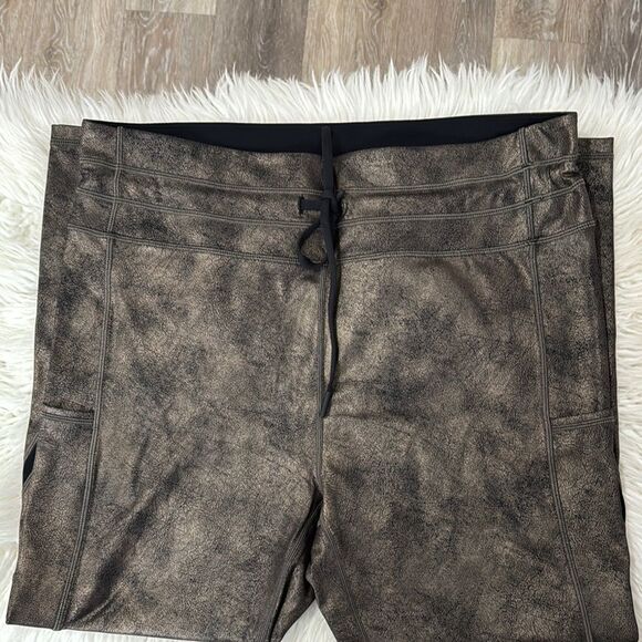 ZYIA Brown Leggings with Luxe Finish Size 20 - Picture 2 of 10